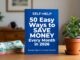 50 Easy Ways to Save Money Every Month in 2026