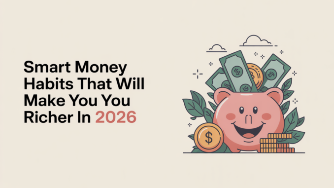 Smart Money Habits That Will Make You Richer in 2026